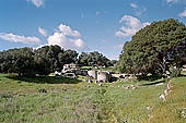 Selinunte Cave di Cusa. The quarry utilized for temple columns, today it is still possible to observe blocks and drums at different stages of preparation. 